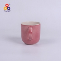 Tasses personnalisées personnalisées roses en grès céramique de haute qualité avec poignée Grand volume pour le bureau et l'utilisation quotidienne à la maison et la fête