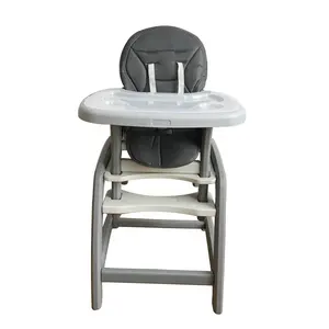 Factory Directly China Cheap Black Grey Plastic High Sitting Baby Dinner Chair baby Plastic Baby Dinner Chair