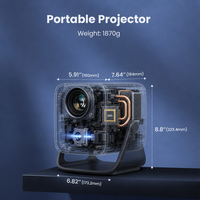 Proyector de Videojuegos Inteligente Android TV OEM X5AR, Full HD 1080p, Decodificación 4K, Soporte 8K, Enfoque Automático, Estéreo HIFI Portátil