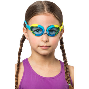 STARFISH-Gafas de natación profesionales para niños, protección UV antivaho, junta de silicona azul/azul, lentes de PC, modelo XDE03 CN - Product Image 2