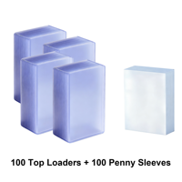 Prix d'usine Protège-cartes Toploader transparents standard 3" x 4" 35pt avec pochettes pour cartes de baseball, sportives et TCG
