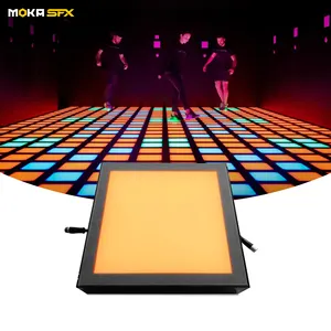 NEW Moka Sfx Waterproof Active Game Led Floor Interactive Rgb Led Floor Game 30*30cm Led Dance Floor For Game Room