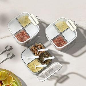 Quatre Grilles Ménage Cuisine Épice Sel Assaisonnement Boîte Distributeur De Stockage En Gros - Product Image 4