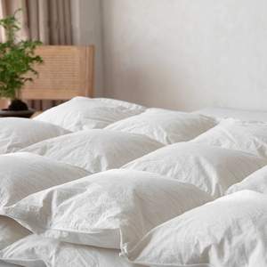 Meilleure vente <span class=keywords><strong>couette</strong></span> en <span class=keywords><strong>duvet</strong></span> <span class=keywords><strong>d</strong></span>'<span class=keywords><strong>oie</strong></span> <span class=keywords><strong>blanche</strong></span> douce et chaude ensemble de literie 100% coton Ultra-doux pour la peau Respirant confortable à la maison - Product Image 6