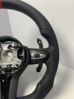 Volant sport en cuir à 3/4 branches pour F10/F11/F12/F15/F20-F26/F30-F34/F36/M3/M5/F80/F82/E39