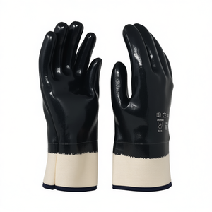 Gants de travail de sécurité résistants aux coupures en coton enduit de nitrile taille 9 - Product Image 2