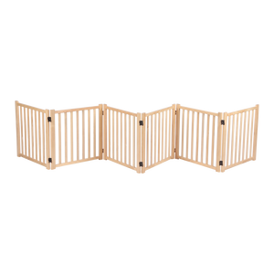 <strong>Wooden</strong> Safety <strong>Gate</strong> for <strong>Dog</strong> Barrier Foldable <strong>Stair</strong> <strong>Gate</strong>_4 Panels - Product Image 6