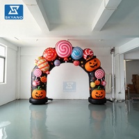 Arche géante gonflable pour Halloween, tunnel d'entrée gonflable, décoration de fête d'Halloween en plein air, décoration de carnaval