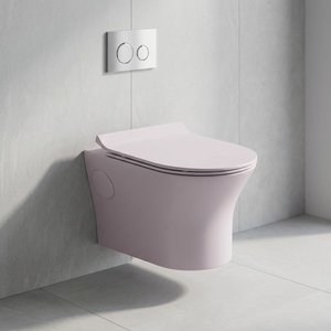 Wc mural CE, rond/carré, sans bords, suspendu au mur, Wc mural, siège de toilette noir européen - Product Image 5