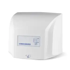 Wall mounted ABS plastic white silver 1350 automatic jet high speed commercial hand dryer
