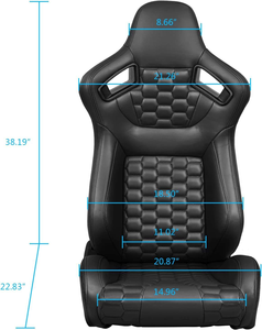 Sièges baquets réglables en fibre de carbone sèche, sièges de course pour voitures, pièces intérieures de voiture pour <span class=keywords><strong>Ferrari</strong></span> 458 488 Speciale - Product Image 5