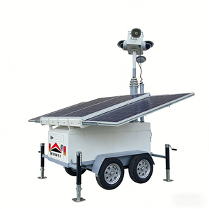 Remorque de sécurité <span class=keywords><strong>autonome</strong></span> à panneaux solaires, caméra vidéo <span class=keywords><strong>solaire</strong></span> portable pour la surveillance des zones minières - Product Image 4
