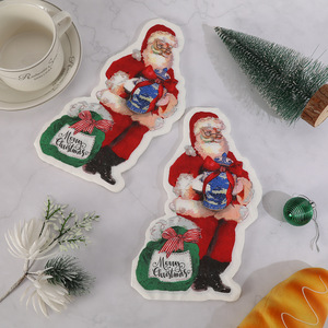 Servilletas con Forma de Santa Claus 2025 - Especiales para Banquetes de Hotel y Días Festivos, Servilletas Portátiles para Uso Doméstico - Product Image 1