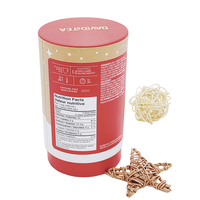 Boîte cylindrique personnalisée en carton recyclé pour thé et café, emballage en tube de papier kraft de qualité alimentaire, impression avec pelliculage mat et dorure à chaud