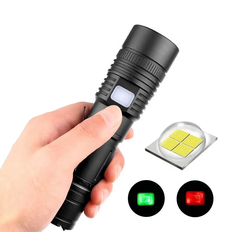 Đèn Pin XHP50 Có Thể Sạc Lại 1000 Lumens Đèn Pin Zoom Mạnh Mẽ Để Đi Bộ Đường Dài Săn Bắn Cắm Trại Thể Thao Ngoài Trời Sử Dụng Tại Nhà
