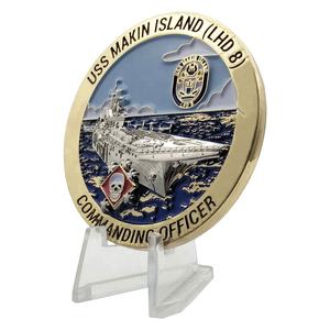 Logotipo de personalización de fábrica 3D esmalte suave <span class=keywords><strong>Barco</strong></span> <span class=keywords><strong>Pirata</strong></span> recuerdo monedas DISEÑO DE Metal doble chapado Aleación de Zinc colección monedas - Product Image 3