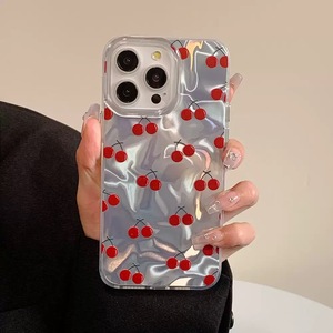 Étui de téléphone portable mignon en forme de cœur <span class=keywords><strong>rose</strong></span> laser pour iPhone 13 14 15 Pro Max 16, <span class=keywords><strong>coque</strong></span> arrière scintillante avec effet d'ondulation d'eau pour fille - Product Image 4