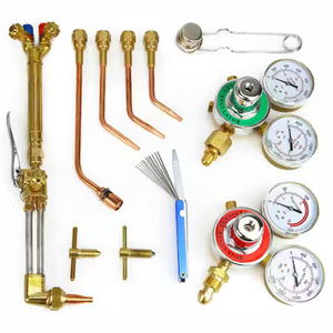 ชุดเชื่อมตัดอะเซทิลีนออกซิเจน CFWELD แบบอเมริกัน พร้อมหัวเชื่อมทองเหลือง สายเชื่อม และเกจวัดแรงดัน - Product Image 4