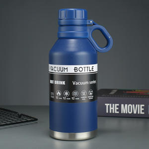 Bouteille d'eau en acier inoxydable 1,2 L de grande capacité avec couvercle à bec flacon à vide avec poignée pour l'extérieur - Product Image 6