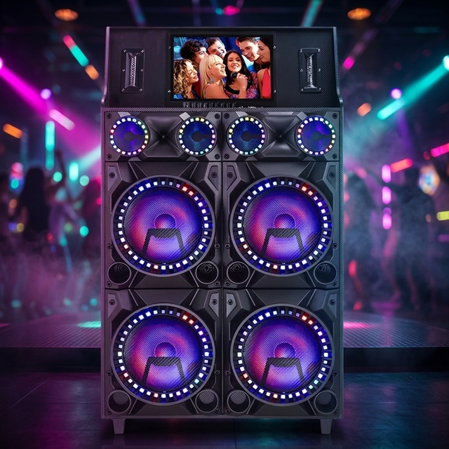 HD4191 Bocina Con Pantalla Portable Jukebox Parlantes  Con Pantalla Karaoke Machine with Screen and  Wireless