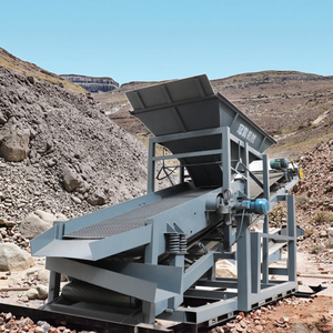 건설 현장용 1단 스크린 진동 트롬멜이 있는 흙분리기 자갈 필터 시스템의 유지보수가 적음 - Product Image 1