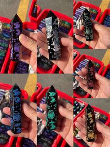 Venta al por mayor de varitas de cristal natural, obeliscos de cristal curativos, torres de gemas de cristal, regalos de Navidad, torres de obsidiana grabadas. - Product Image 3