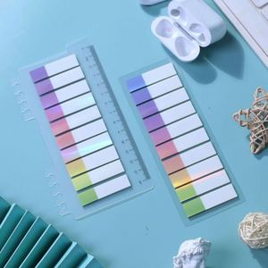 Color Self-Adhesive Paper Memo Pad Bookmark Study Office Supplies Stationery Index <b>Label</b> 20x9cm Gift - Product Image 5