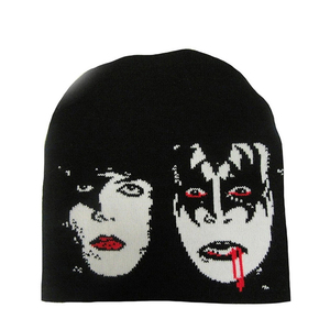 <span class=keywords><strong>Gorro</strong></span> de Invierno Largo para Mujer, Personalizado, de Jacquard con Diseño de Calavera, de Felpa, Acrílico, Cálido y Holgado - Product Image 2