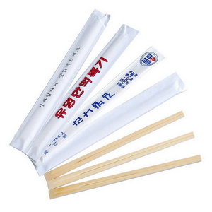 Baguettes jetables en bambou de haute qualité avec emballage individuel, connectées en haut, baguettes jumelles - Product Image 3