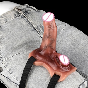 Dildo Realista Grueso con Arnés y Correa para Pene, Masajeador Vaginal para Mujeres, Vibrador Sexual con Vibración - Product Image 5