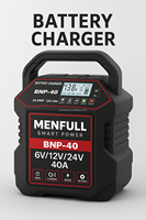 Chargeur de batterie de voiture intelligent BNP-25 12V/24V avec fonction Boost et capacités de démarrage du moteur Chargeur haute fréquence