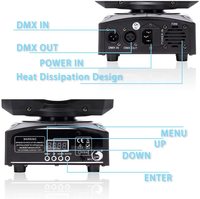 U`King Bestseller Beweglicher Kopf 30W RGBW 4-in-1 LED Moving Heads 8 Gobos 8 Muster Spotlight-Köpfe Bewegliche Lichter LED Bühnenbeleuchtung