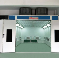 Cabine de peinture automobile certifiée CE avec chauffage infrarouge, équipement de cabine de peinture pour voitures