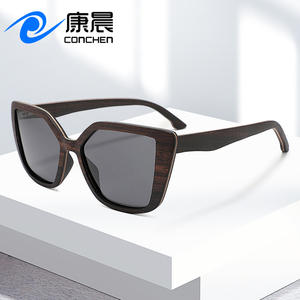 Gafas de Sol de Madera Conchen W6070 con Lentes Polarizadas TAC UV400, Protección Solar para Hombre, Estilo Pesca al Aire Libre - Product Image 4