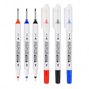 ปากกามาร์คเกอร์แบบถาวร 3 สี สำหรับงานก่อสร้าง งานไม้ เขียนแบบ วาดเส้น ปลายแบน 1 มม. หมึกไร้กลิ่น เขียนลื่น - Product Image 2