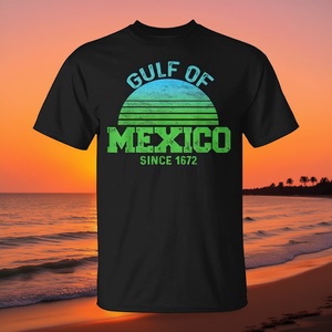 Camiseta vintage con diseño de puesta de sol del Golfo de México desde 1672 - Product Image 3