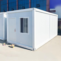 Installation rapide, maison en conteneur en acier préfabriquée de 20 pieds, 2 chambres, 1 salle de bain, maison modulaire mobile moderne pour hôtel, école