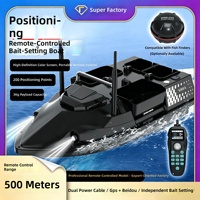 Bateau de pêche intelligent V803 GPS avec navigation automatique, 200 points d'ancrage, 4 compartiments, 2 vitesses, puissant