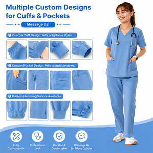 ANNO Coffret cadeau de Noël 3 pièces pour uniformes médicaux, idéal pour la récompense du personnel hospitalier, avec pantalon droit à cordon de serrage, approvisionnement en gros - Product Image 2