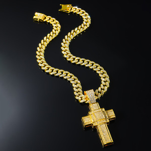 2026 New Hot Selling Hiphop Retro <b>Cross</b> Pendant Necklace Cool Personalized Design Men's Necklaces Wholesale Jewelry Trendy - Product Image 1