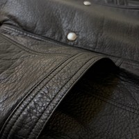 Blouson en cuir de moto pour femme en peau de mouton texturée, avec boutons-pression décoratifs, coupe oversize, col multi-revers, style motard, pour la mode et les voyages en moto