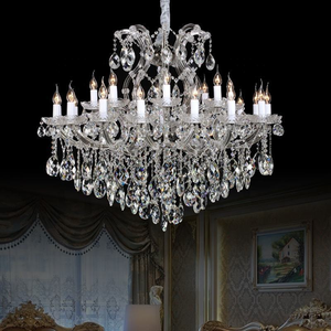 Lámpara de Techo de Cristal Estilo María <span class=keywords><strong>Teresa</strong></span>, Grande y Lujosa, con Cristales K9 para Vestíbulo de Hotel, Palacio o Sala de Estar - Product Image 2