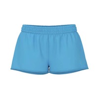 Shorts de sport tricotés pour femme, personnalisés, style Y2K, couleur unie, avec ourlet brut, taille élastique, coupe décontractée taille basse, pour l'été et l'entraînement, vente en gros