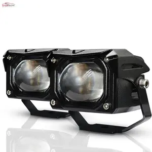 Evrensel Carolyn U9 artı Bi Led lazer projektör 150w 20000lm araba sis lambaları motosiklet bi-xenon Led projektör Lens araba Jeep