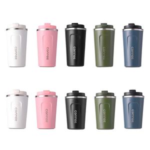 380 510 ml Stainless Steel Double Wall Vacuum Insulated Tumbler Leakproof Travel Thermal <b>Coffee</b> Mugs with Lid - Product Image 4