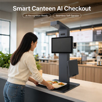 Kiosco de Reconocimiento IA de Bajo Costo Longfly para Comedores Inteligentes, Kiosco de Transformación Digital, Punto de Venta con Pesaje Automático