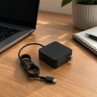 Chargeur USB C pour ordinateur portable 65W, adaptateur d'alimentation rapide universel pour MacBook Pro, Lenovo, Dell, HP, Asus, Chromebook, cordon Type C, vente en gros