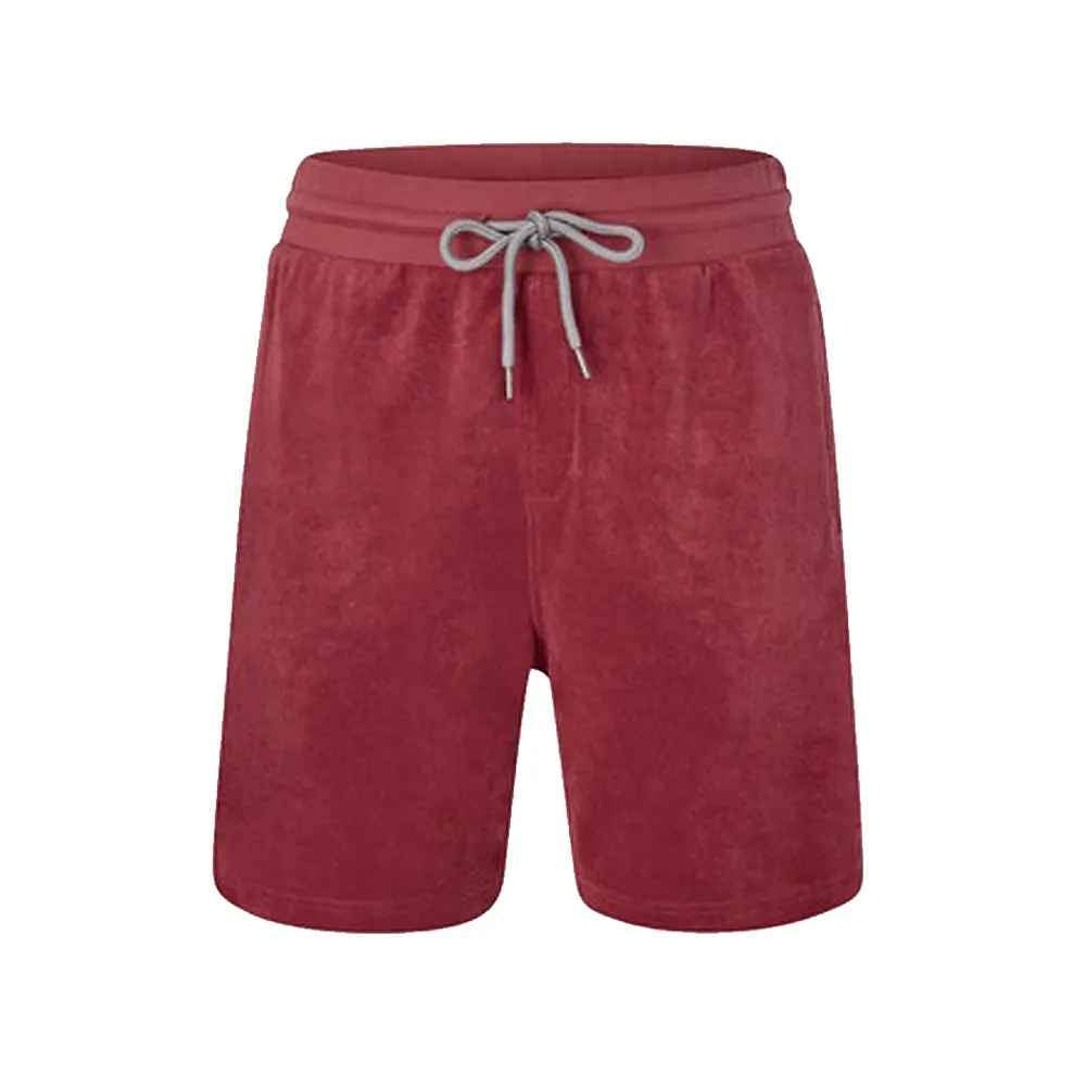 New style fashion OEM customized towelling towel terry cloth bermuda shorts for man