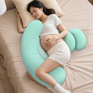 وسادة أمومة طرية على شكل حرف U وسادة كاملة الجسم لدعم الأمومة - Product Image 1