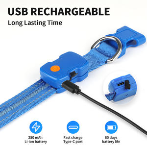 A mazon Top Seller Tipo C <span class=keywords><strong>Collar</strong></span> impermeable recargable LED perro intermitente perro <span class=keywords><strong>collar</strong></span> de luz LED - Product Image 4